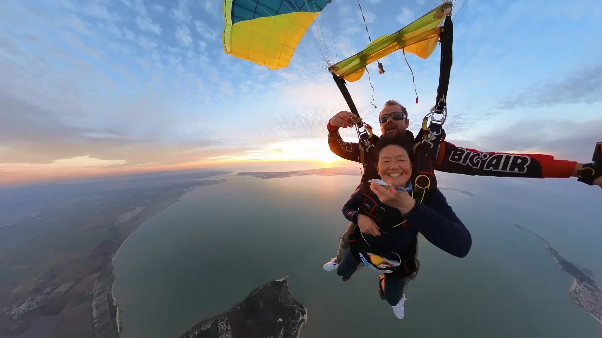 Saut en tandem près de La Rochelle — Parachutisme en Charente-Maritime