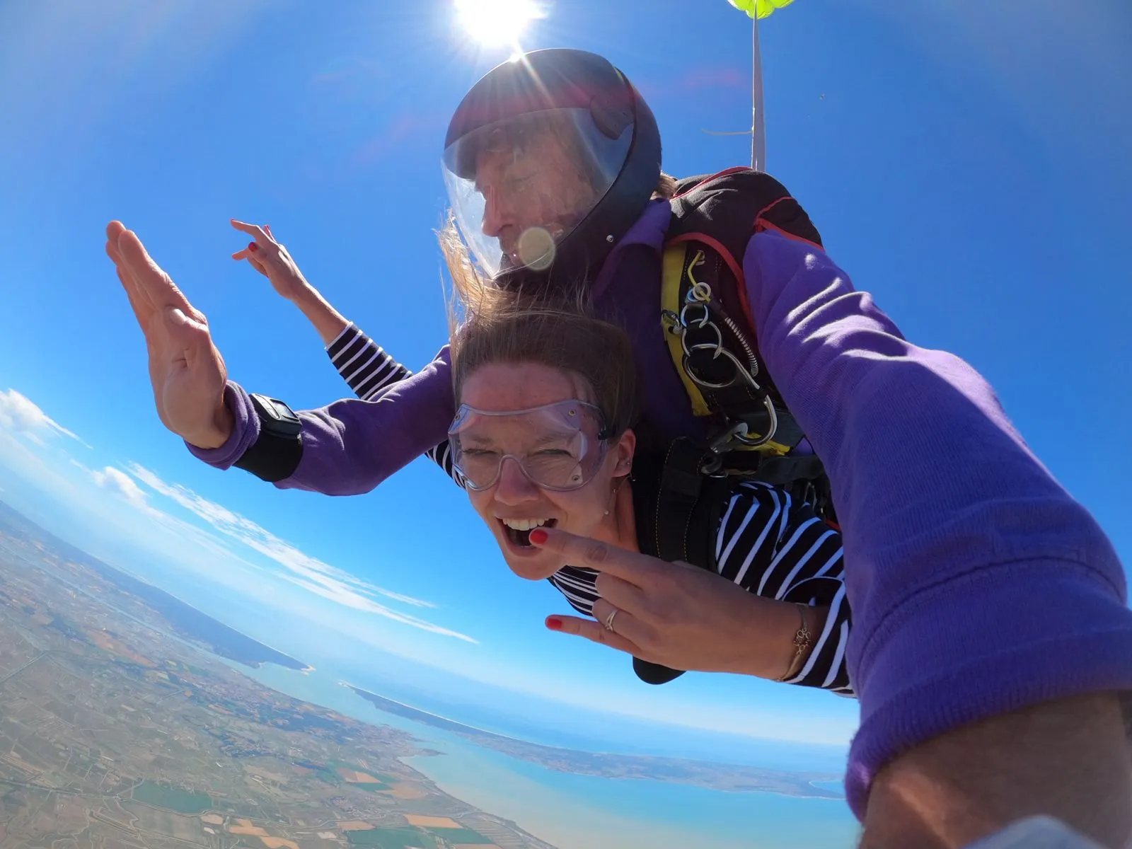 Saut en tandem au-dessus de la Charente-Maritime